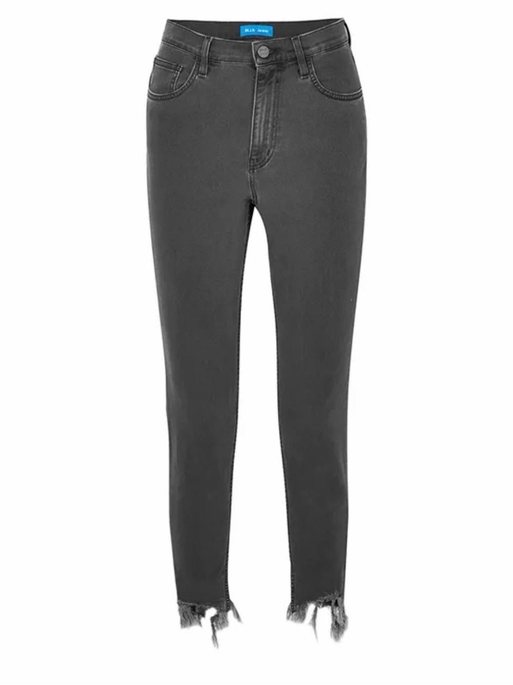 M.I.H JEANS
Mimi Frayed High-Rise Slim-Leg Jeans